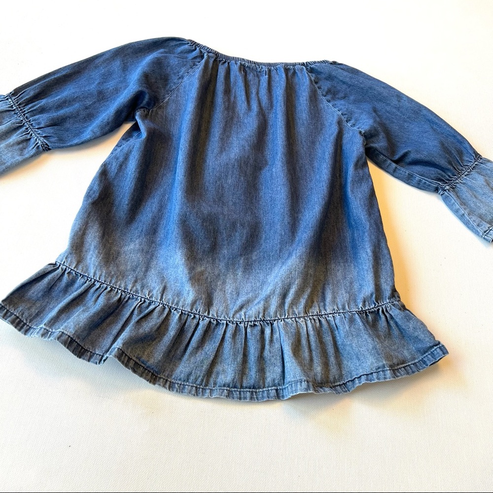 7 For All Mankind Kid’s Ombré Denim Top - Picture 6 of 9